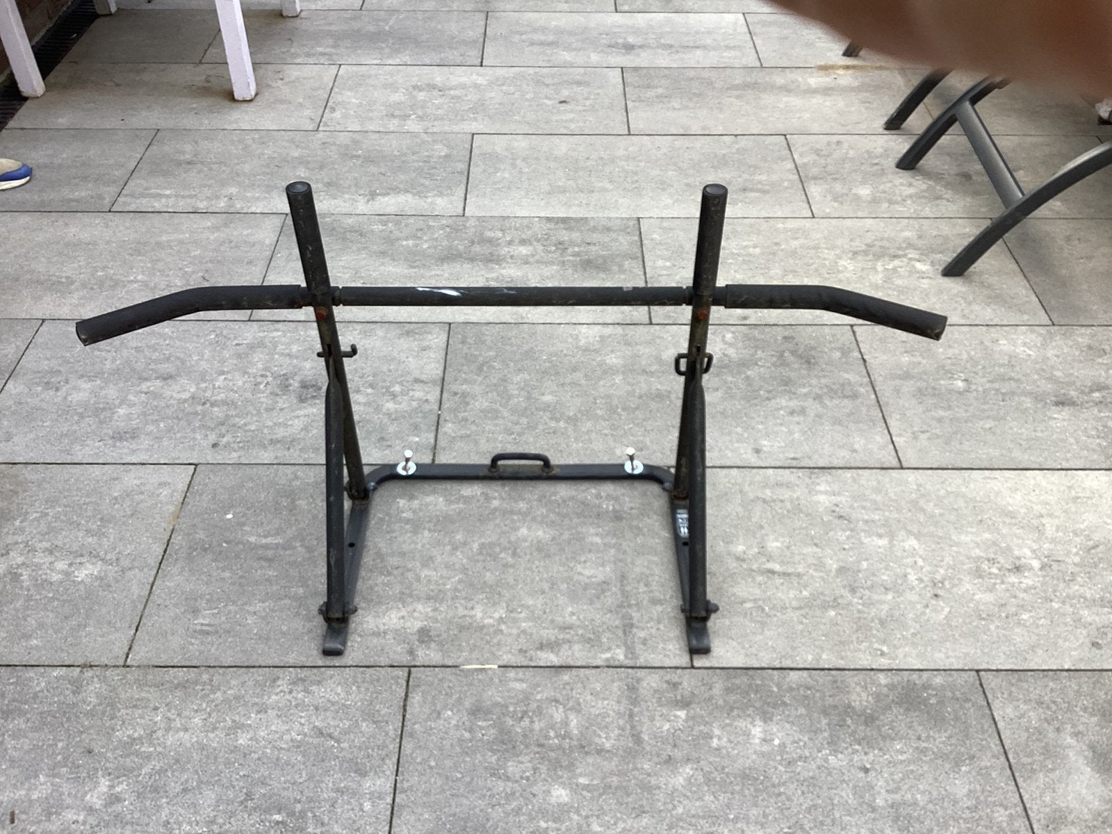 Optrek rek muurbevestiging, Ophalen, Gebruikt, Armen, Oprekstang