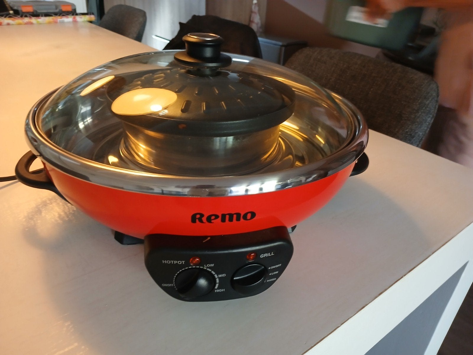 Remo fondue-/grillpan, Ophalen, Zo goed als nieuw, Overige materialen