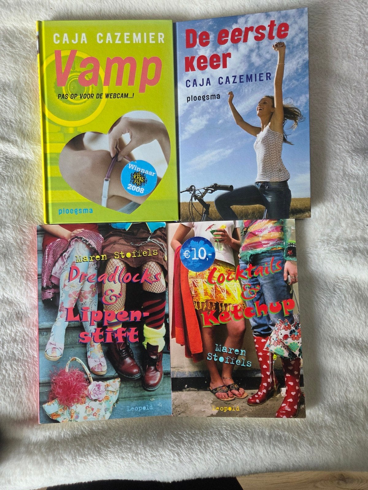 Jeugdboeken: Caja Cazemier & Maren Stoffels (4 stuks), Ophalen of Verzenden, Gelezen, Caja Cazemier, Maren Stoffels, Fictie