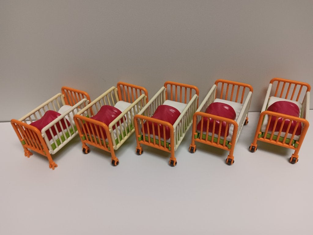 Playmobil Ziekenhuis Bed klein Poppetjes Onderdelen 1,75, Verzenden, Gebruikt, Losse onderdelen