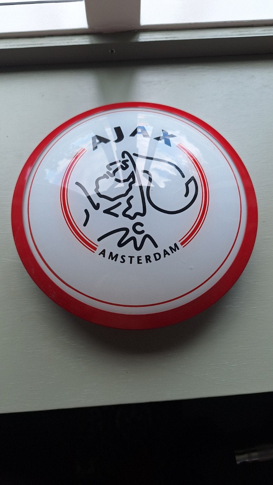 Ajax Plafondlamp - Perfect voor de Echte Fan!, Metaal, Overige merken, Gebruikt, Rood