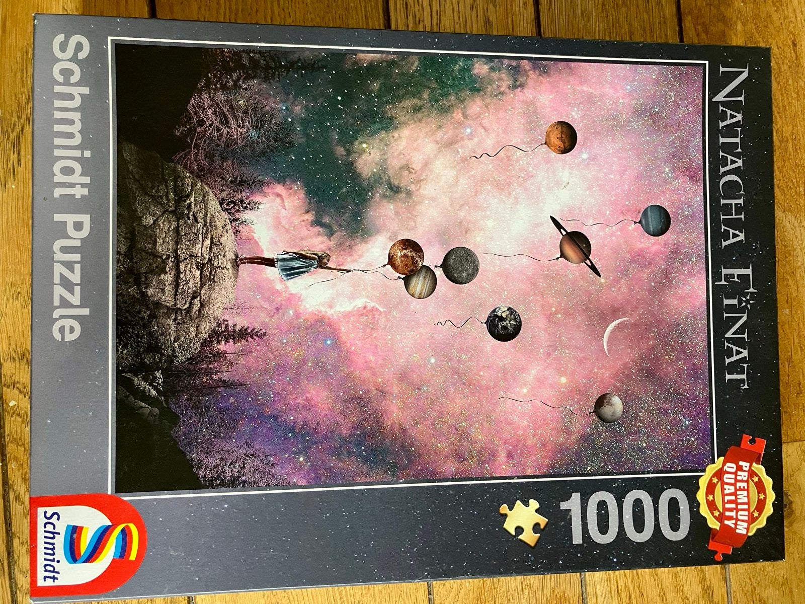 Schmidt Puzzel Natacha Einat 1000 stukjes compleet, Ophalen of Verzenden, 500 t/m 1500 stukjes, Gebruikt, Legpuzzel