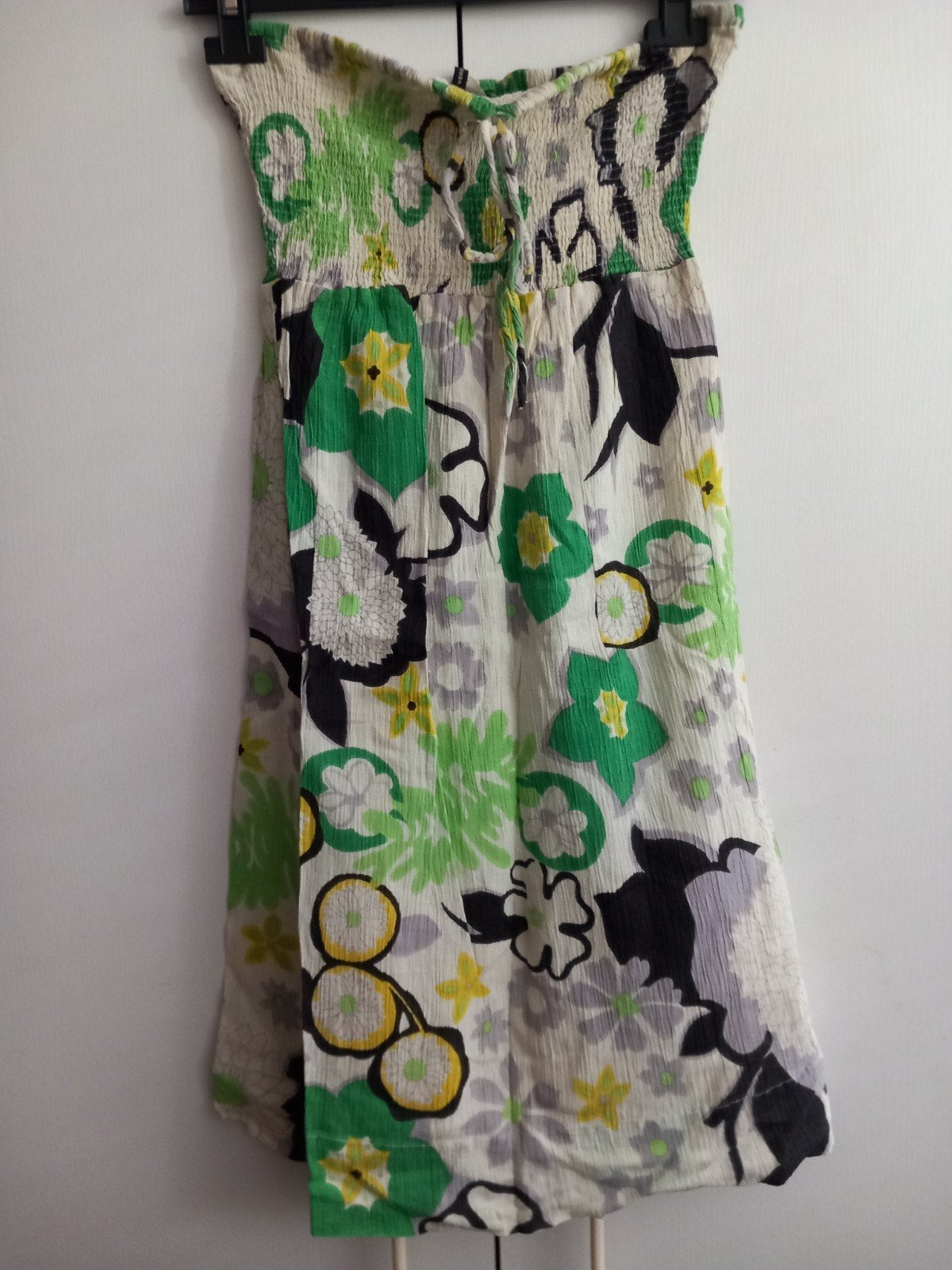 Strapless Jurk Zara maat S India Katoen, Kleding | Dames, Maat 38/40 (M), Zara, Ophalen of Verzenden, Zo goed als nieuw