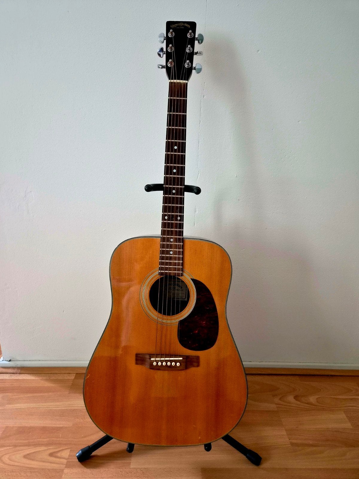 Mooie Sigma DM-2 gitaar made in Korea, Ophalen, Gebruikt, Western- of Steelstringgitaar