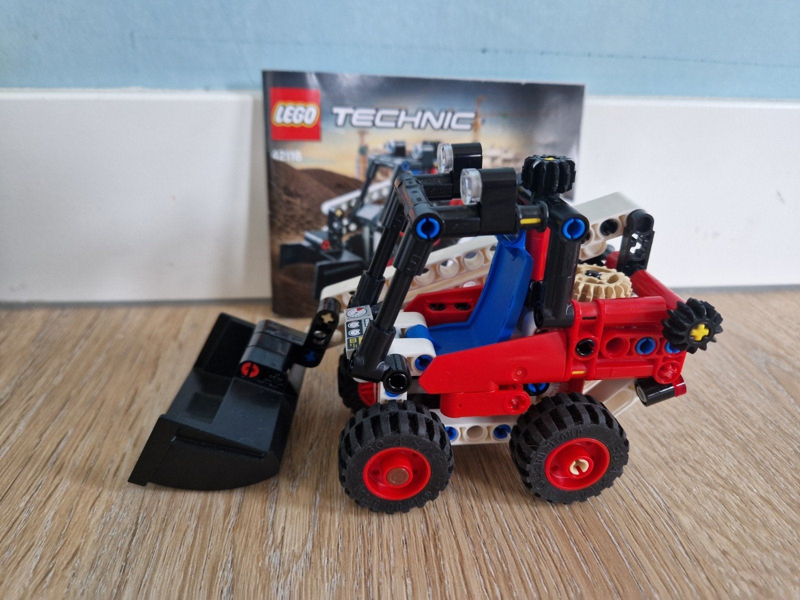 LEGO Technic 42116 Skidsteer Loader met handleiding, Ophalen of Verzenden, Zo goed als nieuw