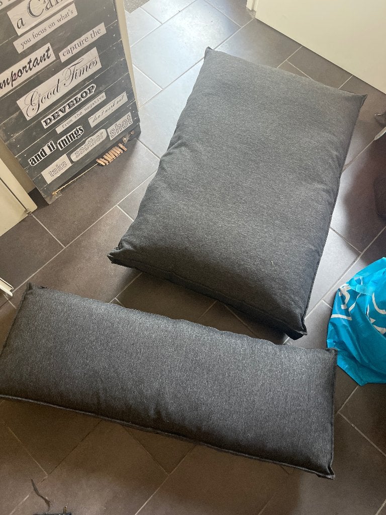 Pallet kussens, Ophalen, Gebruikt