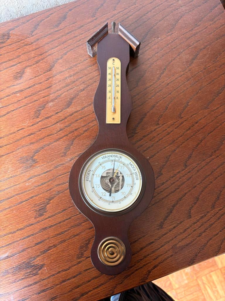 Vintage Banjo Weerstation - Messing Instrumenten, Ophalen of Verzenden, Gebruikt, Weerstation