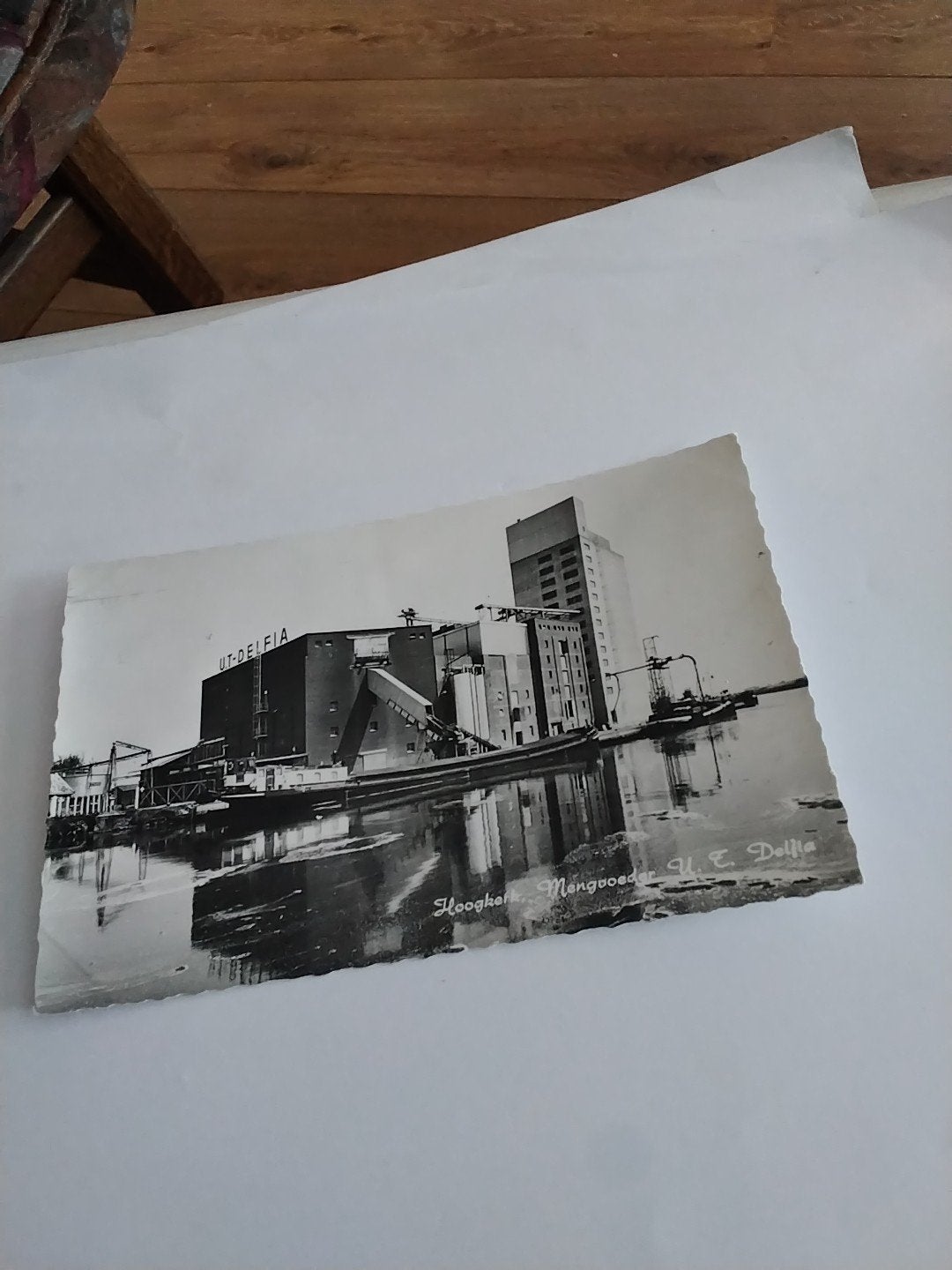 Zeldzame ansichtkaart Hoogkerk  Mengvoeder U.T. Delfia, Verzamelen, Ophalen of Verzenden, 1960 tot 1980, Ongelopen