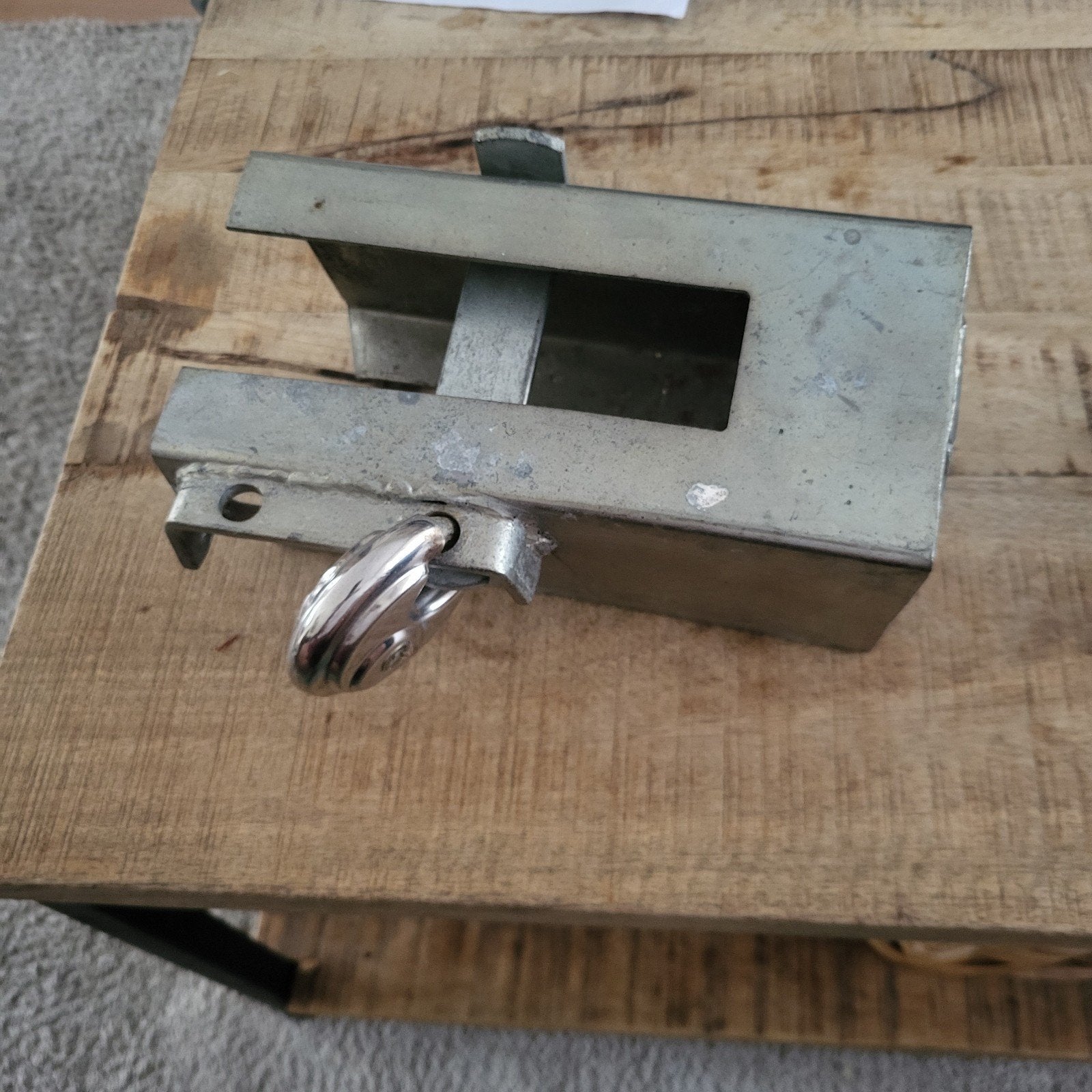 Robuust metalen slot voor aanhanger, Auto diversen, Ophalen, Gebruikt