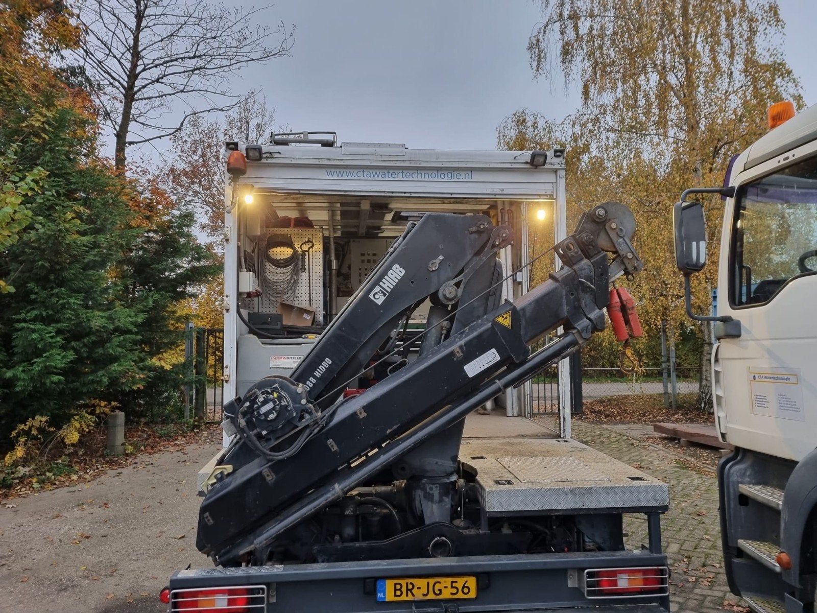 Hiab XS 088ES-2 HiDuo 2012 autokraan laadkraan hijskraan, Ophalen, Gebruikt, Overige merken