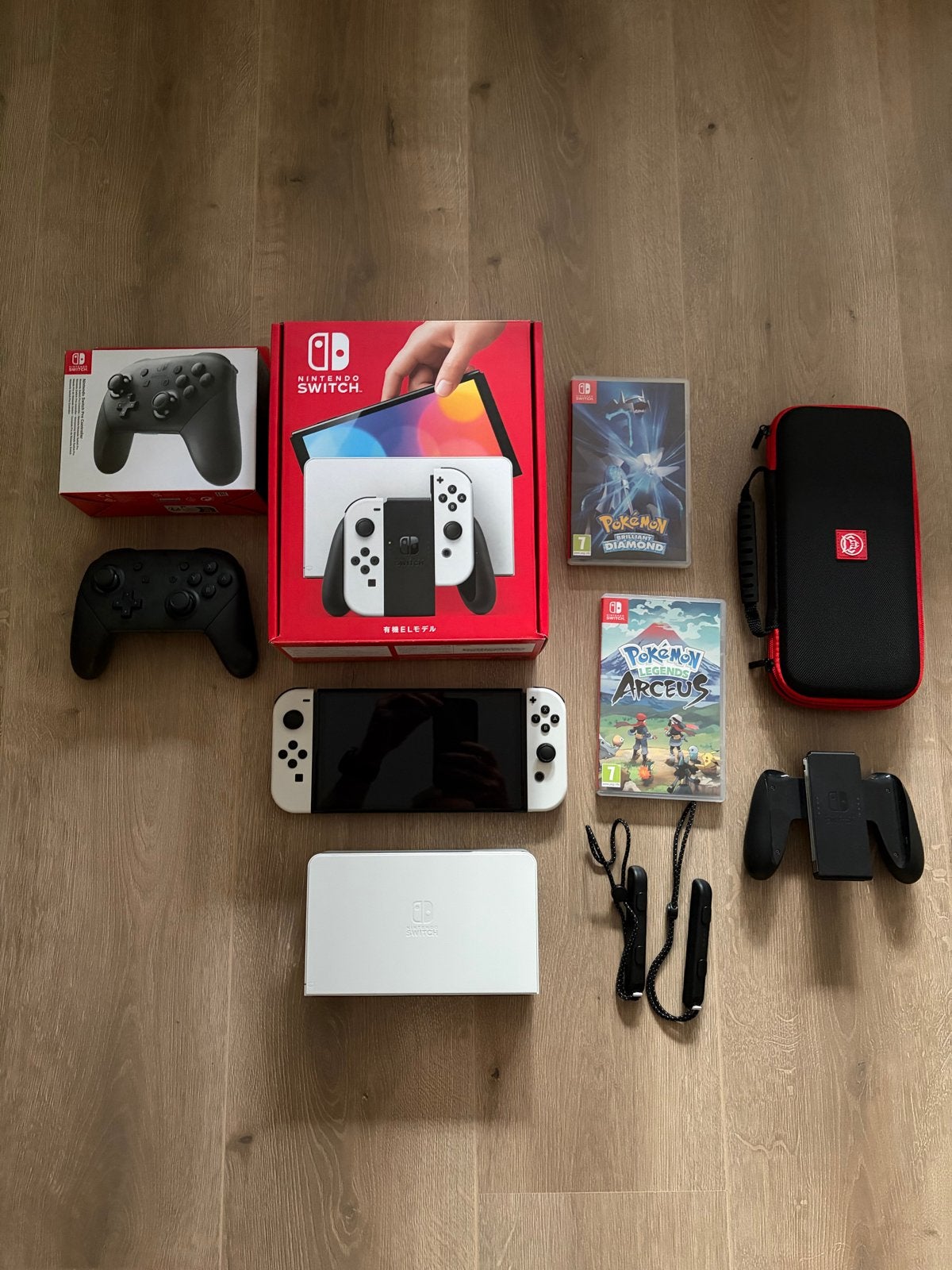 Nintendo Switch OLED - Zo goed als nieuw + extra's, Spelcomputers en Games, Spelcomputers | Nintendo Switch, Switch OLED, Met games
