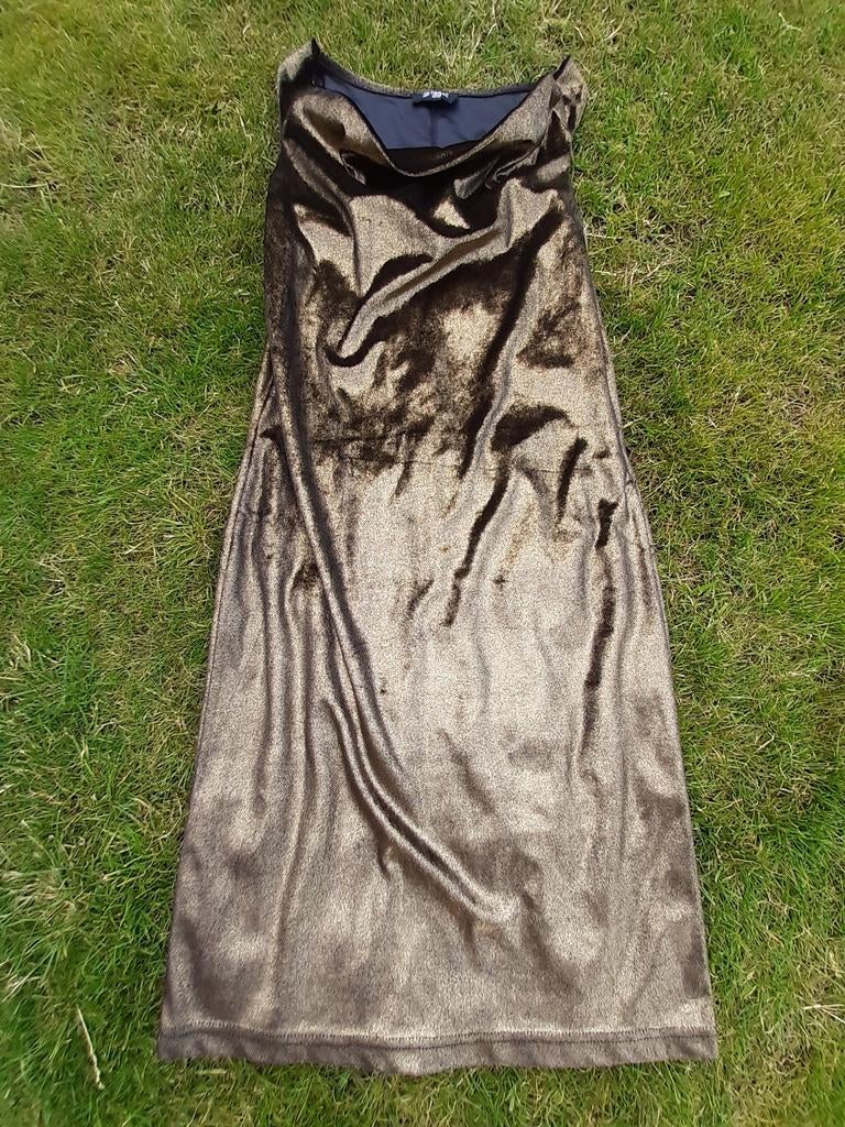 Goudkleurige jurk maat 36 Zigga NIEUW!!, Zigga, Overige kleuren, Ophalen of Verzenden, Zo goed als nieuw