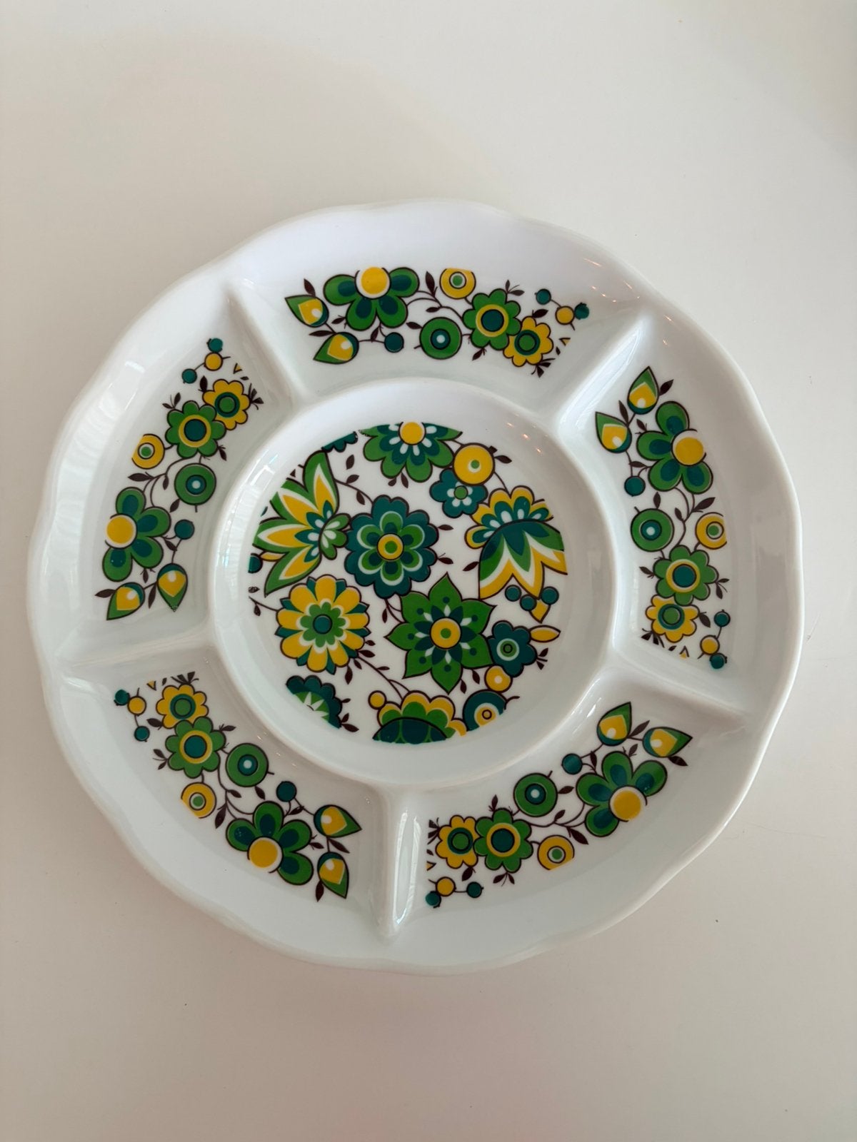 Bavaria Schumann Arzberg 4 fondue borden Retro/Vintage ZGAN!, Antiek en Kunst, Antiek | Servies los, Ophalen of Verzenden