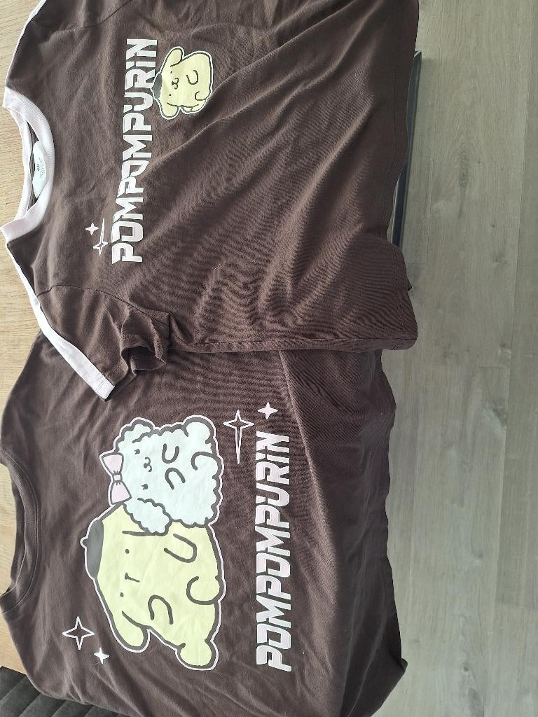 2x shirt pompompurin mt 170, Meisje, H&M, Ophalen of Verzenden, Zo goed als nieuw