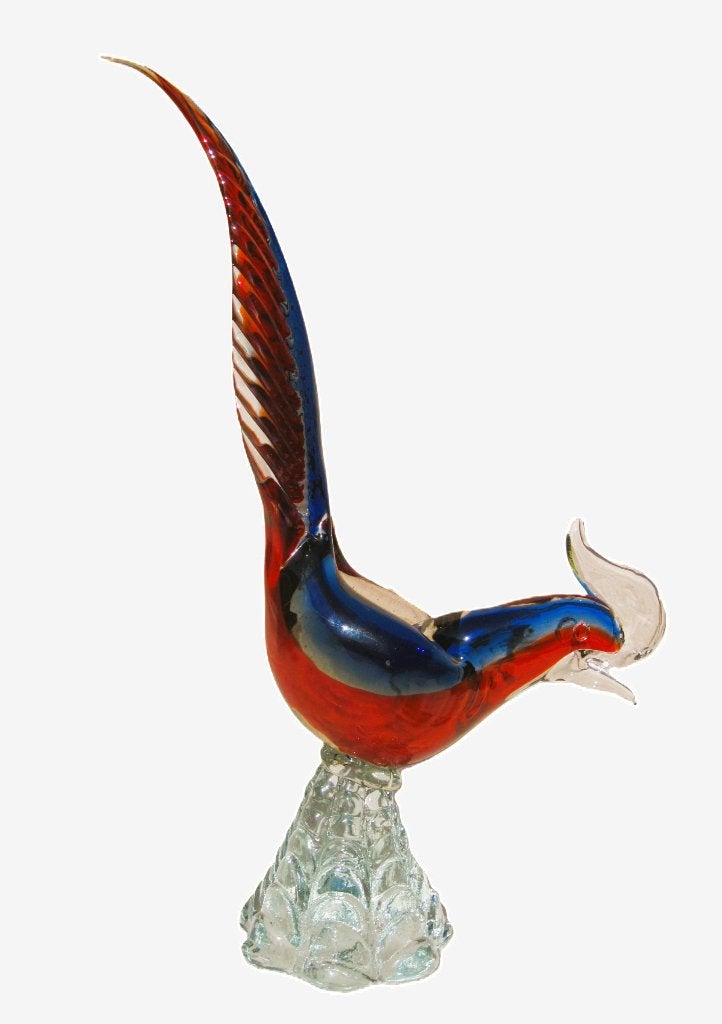 Uiterst decoratieve Murano sierfazant., Ophalen