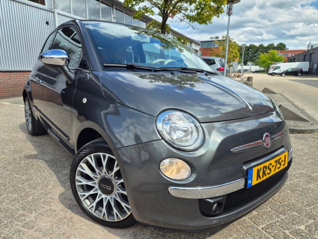 Fiat 500 C 1.2 Lounge CABRIO /AIRCO/ PDC /LEDER/ NETTE AUTO, Voorwielaandrijving, Euro 5, Gebruikt, Cabriolet
