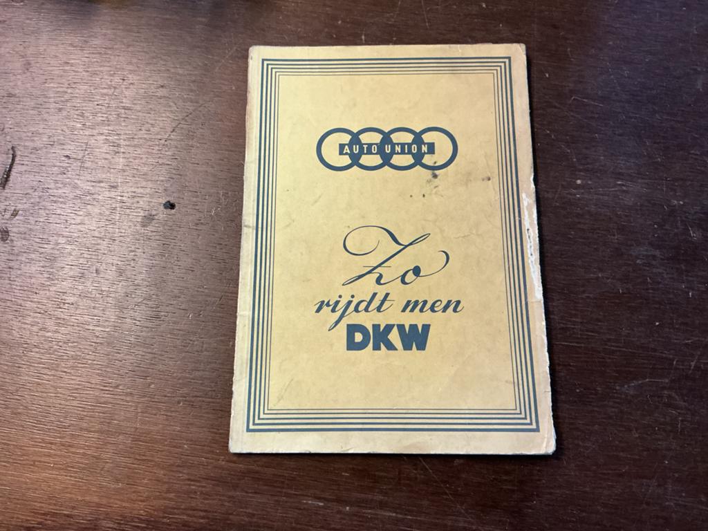 Auto Union DKW handleiding "Zo rijdt men DKW", Ophalen of Verzenden