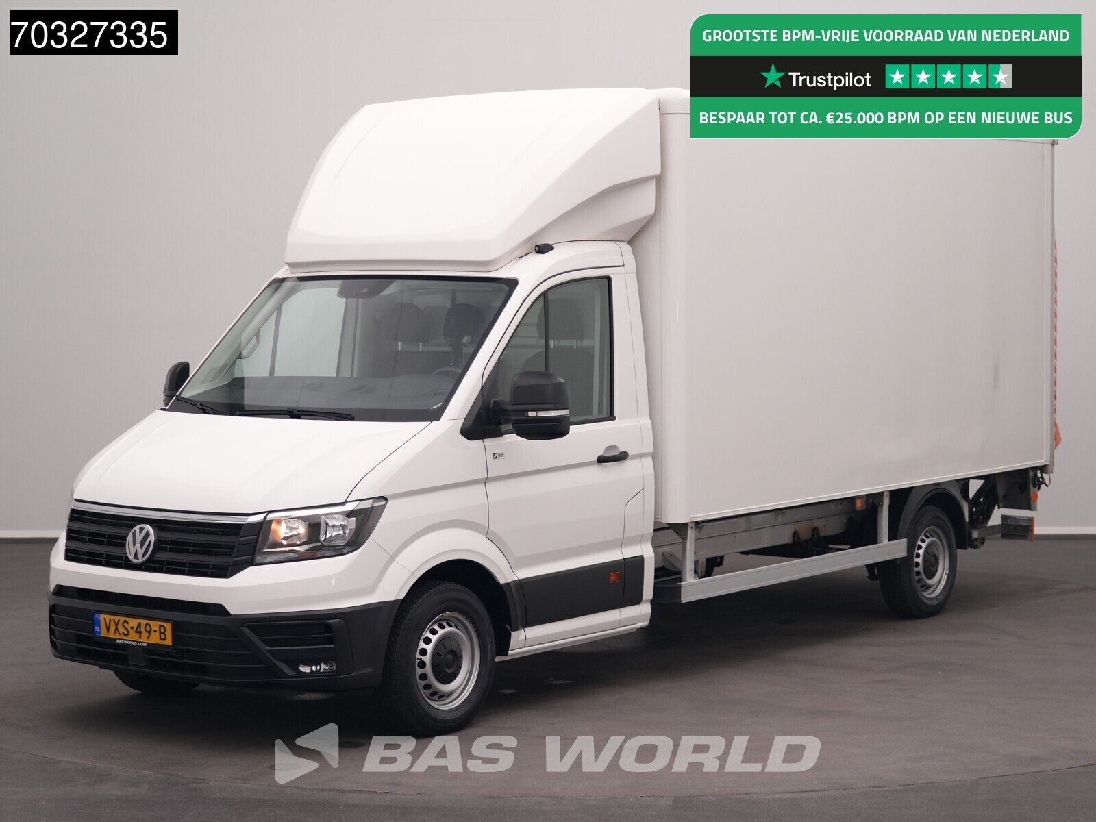 Volkswagen Crafter 140pk Automaat Laadklep Zijdeur Bakwagen, Auto's, Bestelauto's, Automaat, Stof, Gebruikt, Euro 6
