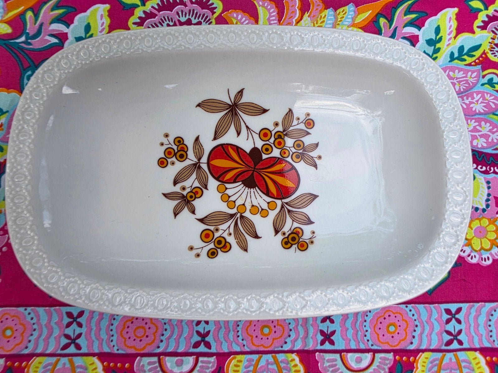 schaal vintage/artdeco motief puntgaaf, Antiek en Kunst, Antiek | Schalen, Ophalen of Verzenden