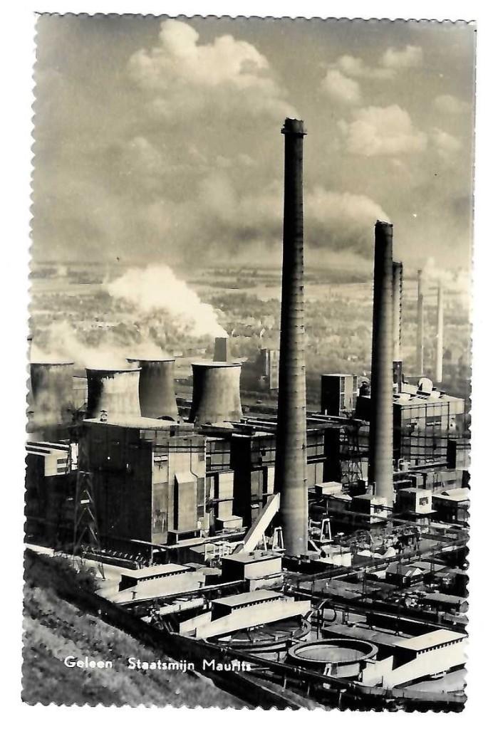 Geleen - Staatsmijn Maurits, Verzamelen, Ansichtkaarten | Nederland, Verzenden, 1940 tot 1960, Ongelopen, Limburg