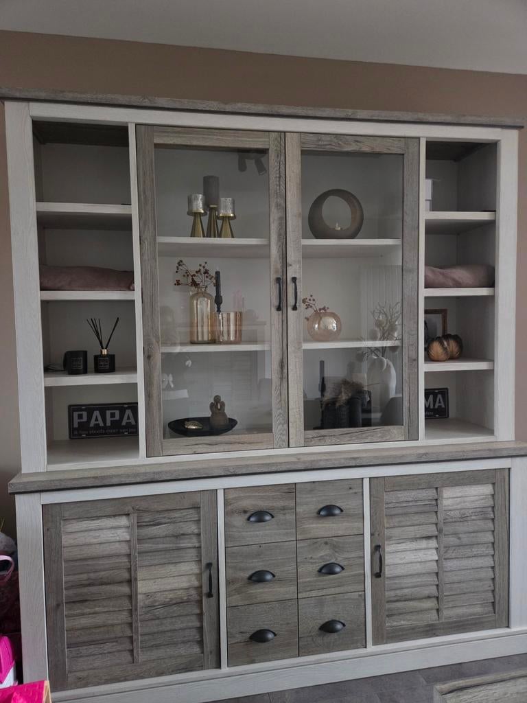 Vitrine kast, Huis en Inrichting, Kasten | Buffetkasten, Ophalen of Verzenden