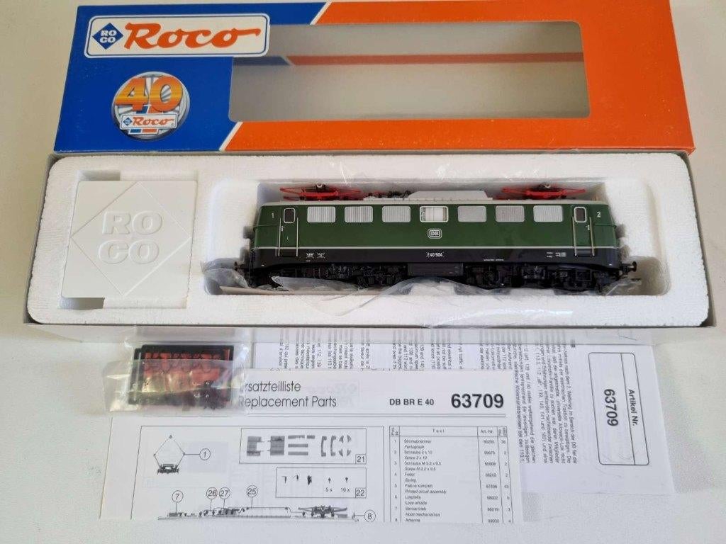 Roco 63709 - Elektrische locomotief E40 van de DB met DSS, Ophalen of Verzenden, Zo goed als nieuw, Roco, Gelijkstroom