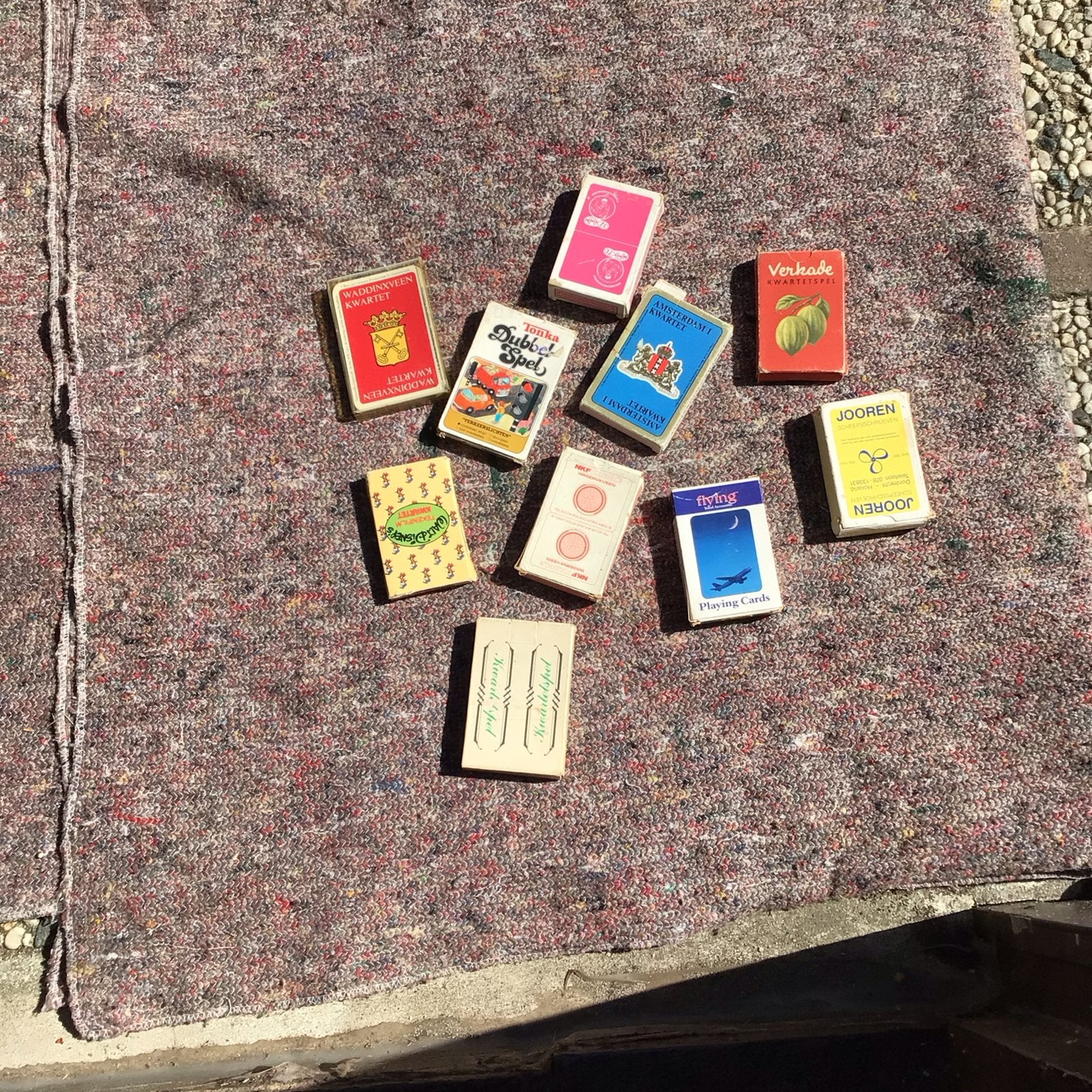 Vintage Kwartet en Speelkaarten Collectie (9 stuks), Een of twee spelers, Ophalen of Verzenden, Gebruikt
