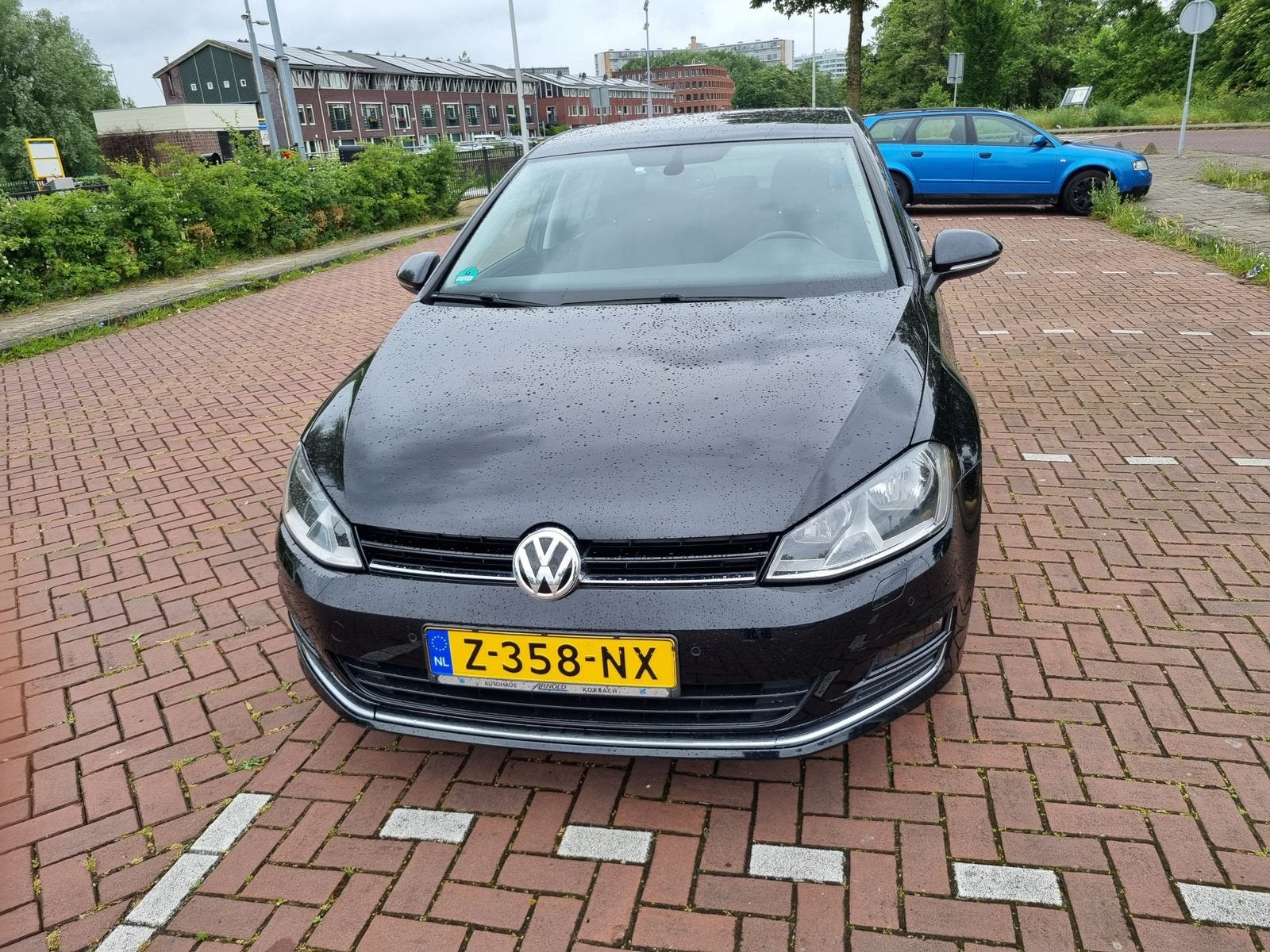 Volkswagen Golf 1.4 TSI 92KW 5D 2016 Zwart Allstar, Auto's, Voorwielaandrijving, Navigatiesysteem, 125 pk, 4 cilinders