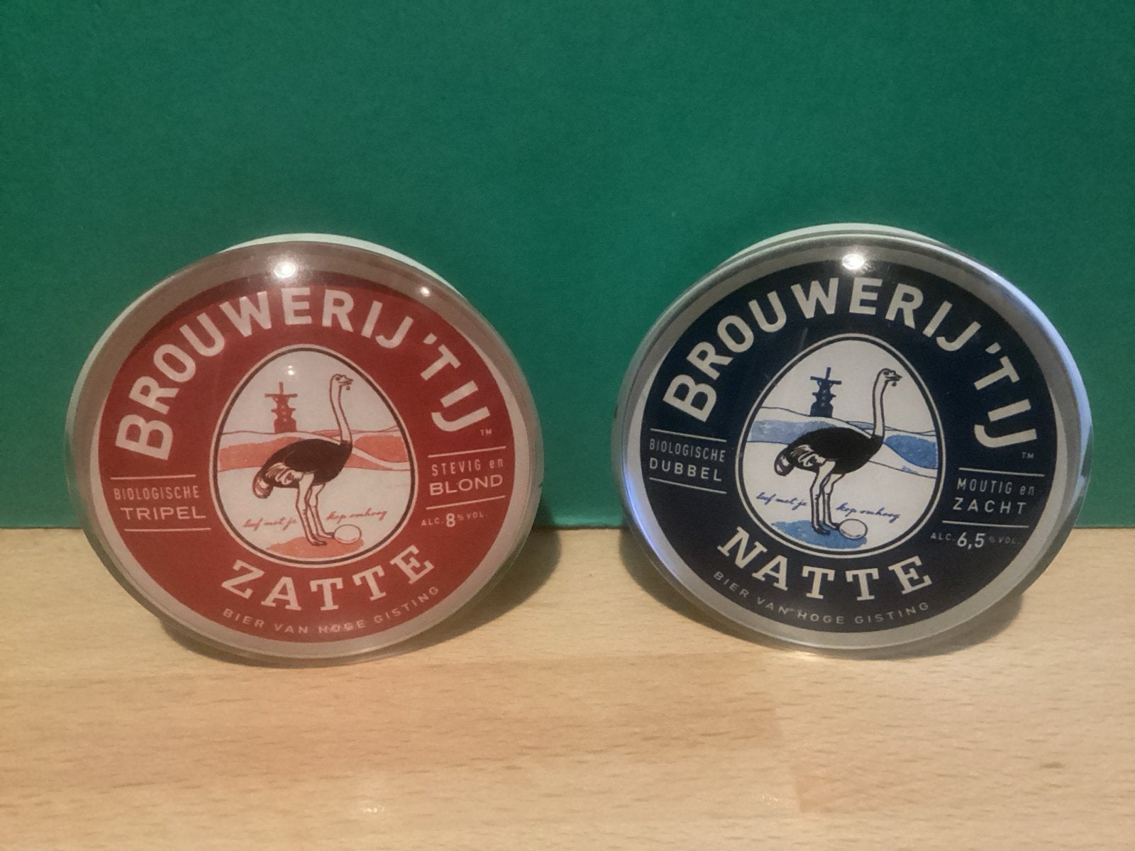 Brouwerij 't IJ. Zatte en Natte.  Taplenzen.  Biertap.  Logo, Ophalen of Verzenden, Zo goed als nieuw, Viltje(s), Overige merken