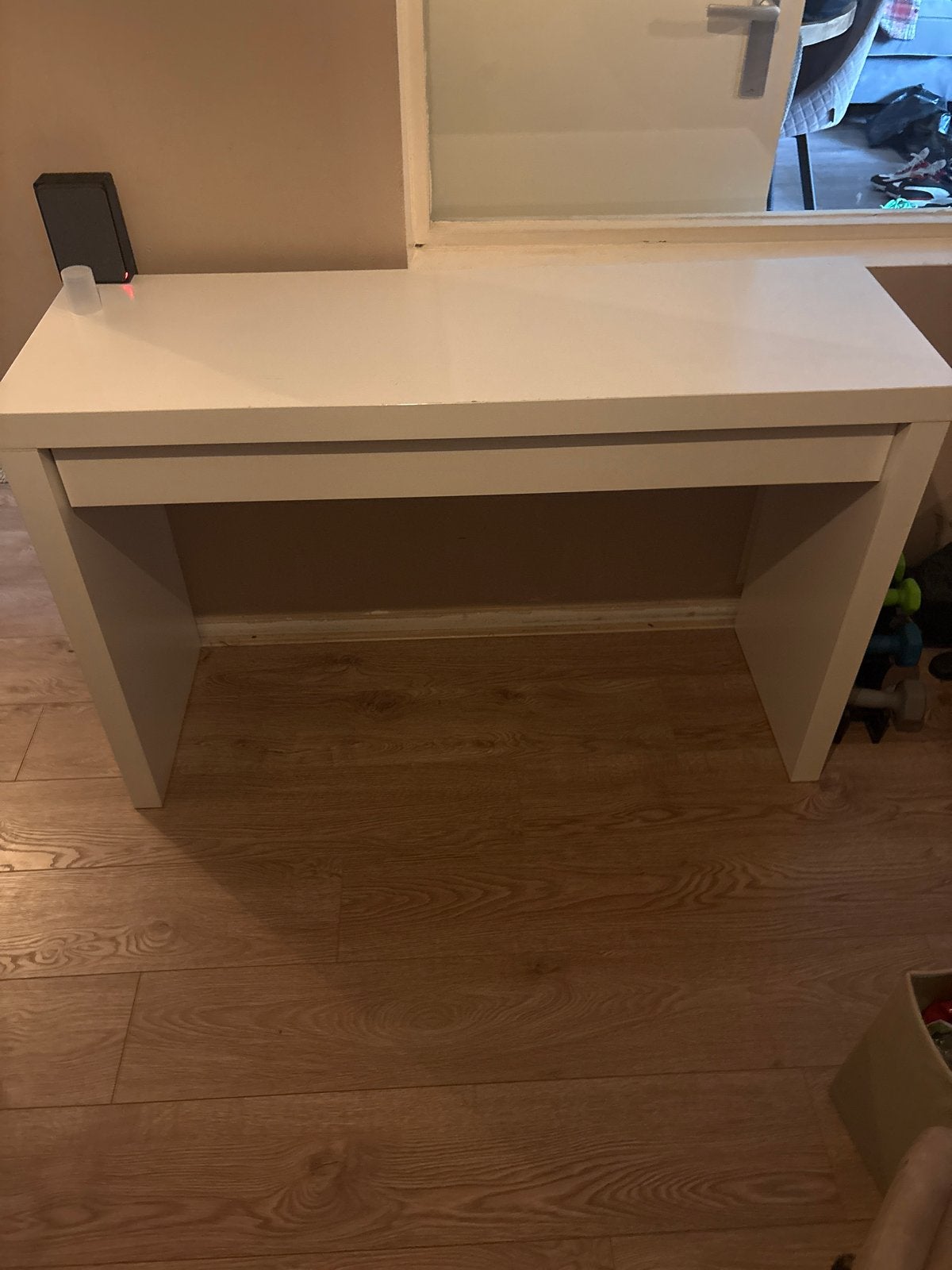 Witte kaptafel met lade - Zo goed als nieuw, Gebruikt, Minder dan 100 cm, Hout, 50 tot 100 cm