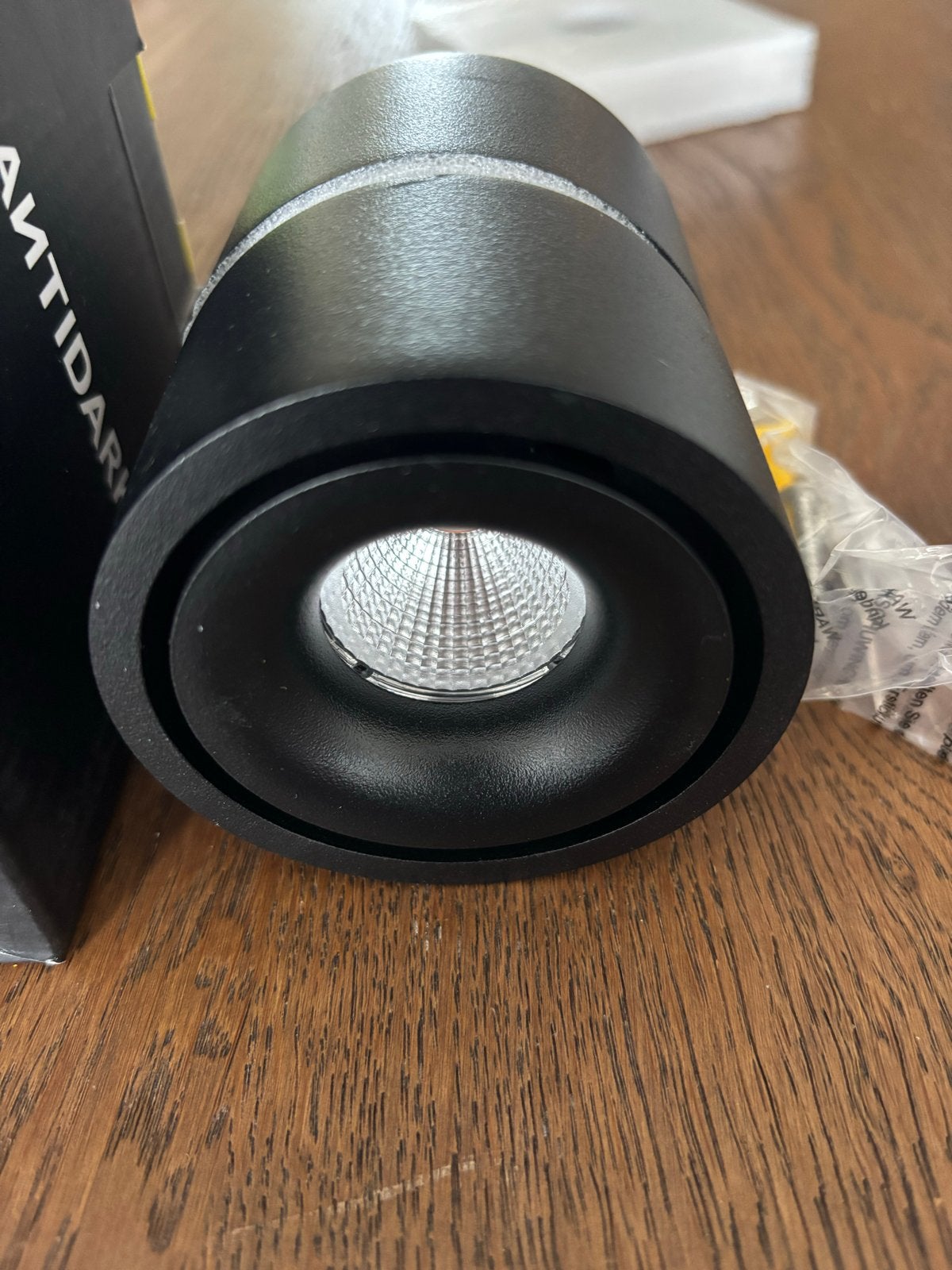 Antidark Easy W75 Zwarte LED Opbouwspot - Nieuw in doos, Led-lamp, Nieuw, E27 (groot), Ophalen of Verzenden
