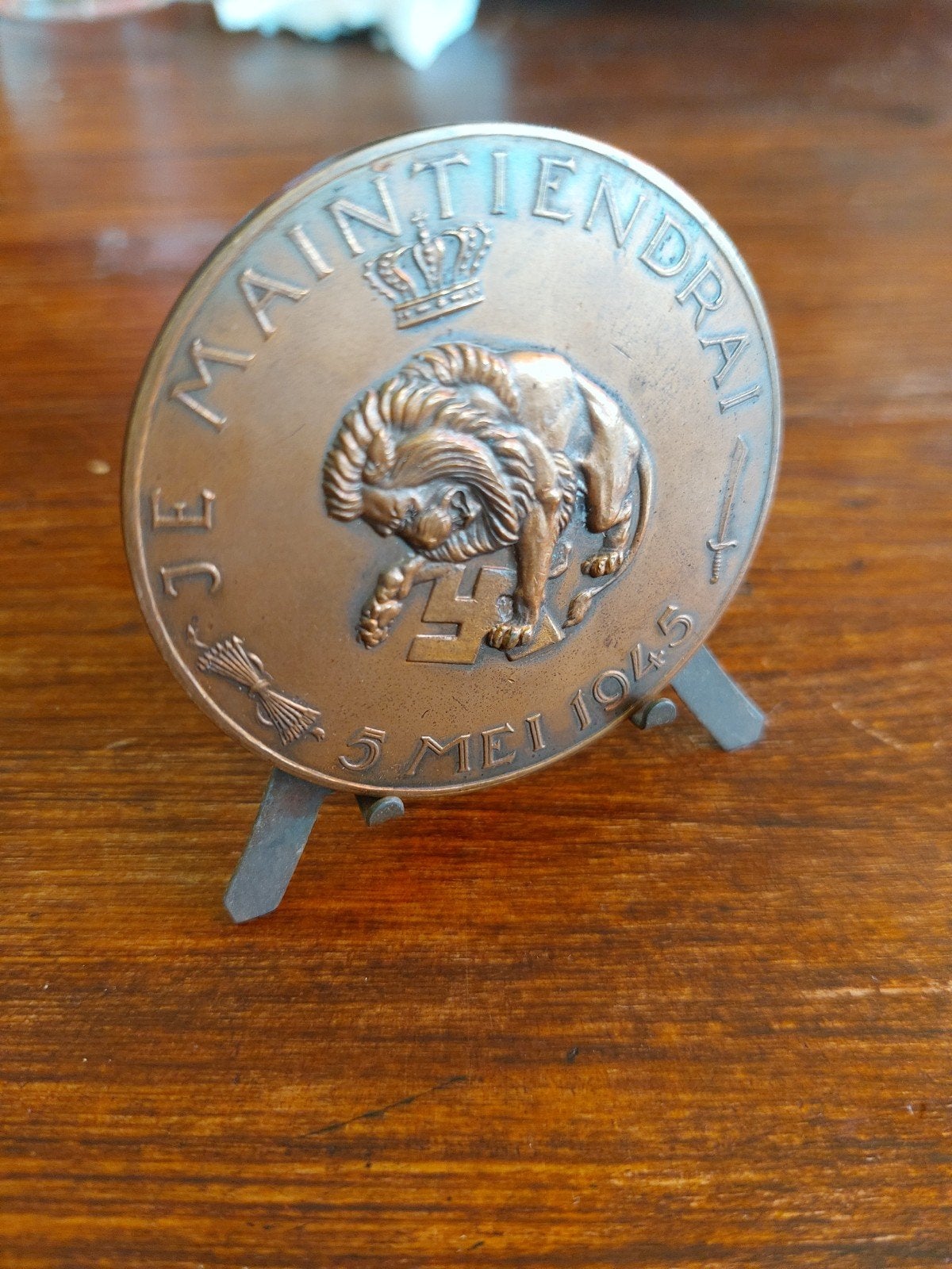 Vrijheid 5 Mei 1945 Medaille - Bronzen Herdenkingsmunt, Postzegels en Munten, Penningen en Medailles, Ophalen of Verzenden, Brons