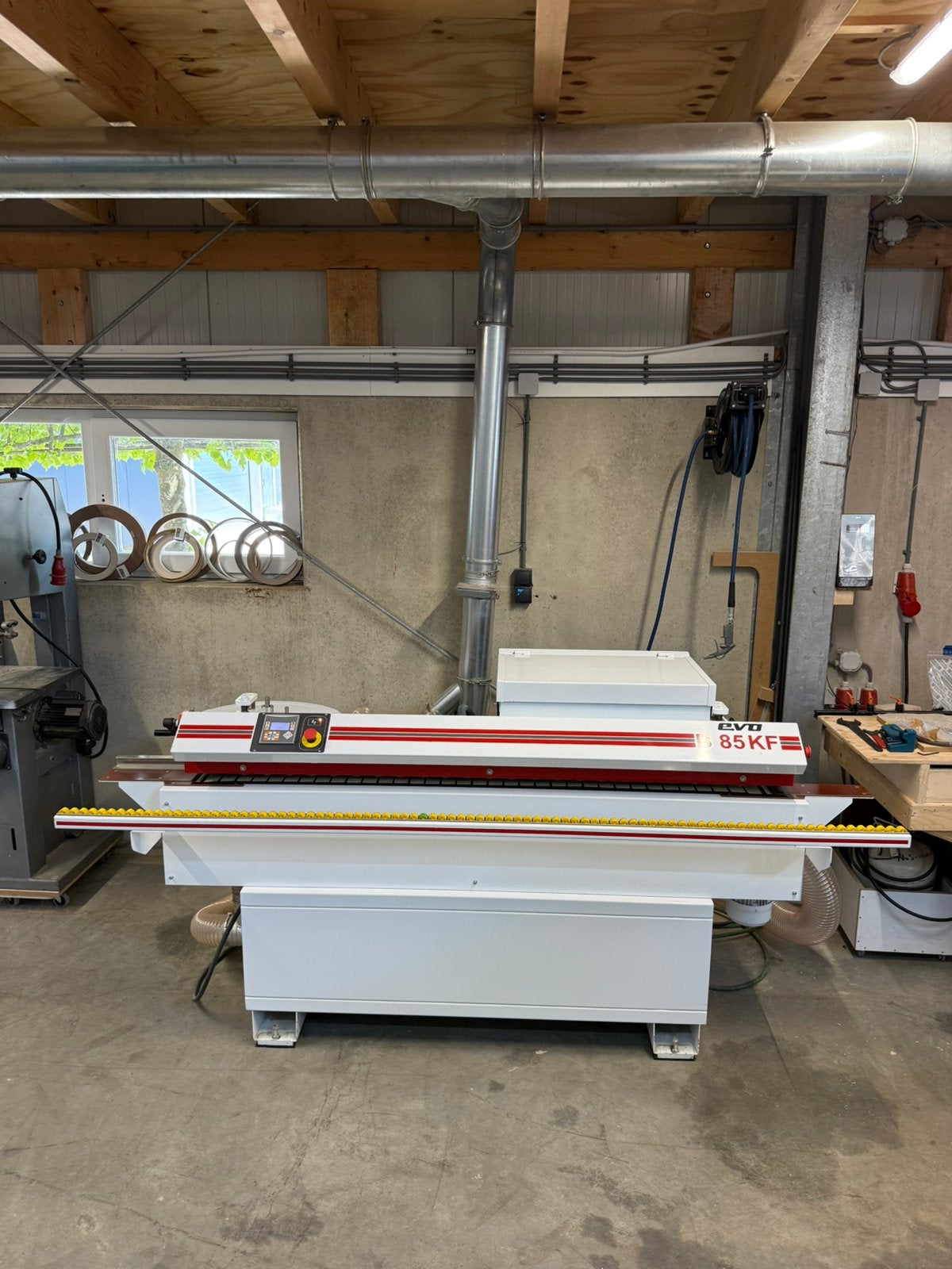 Lange Maschinenbau EVO B 85 KF kantenlijmer met voorfrees, Ophalen