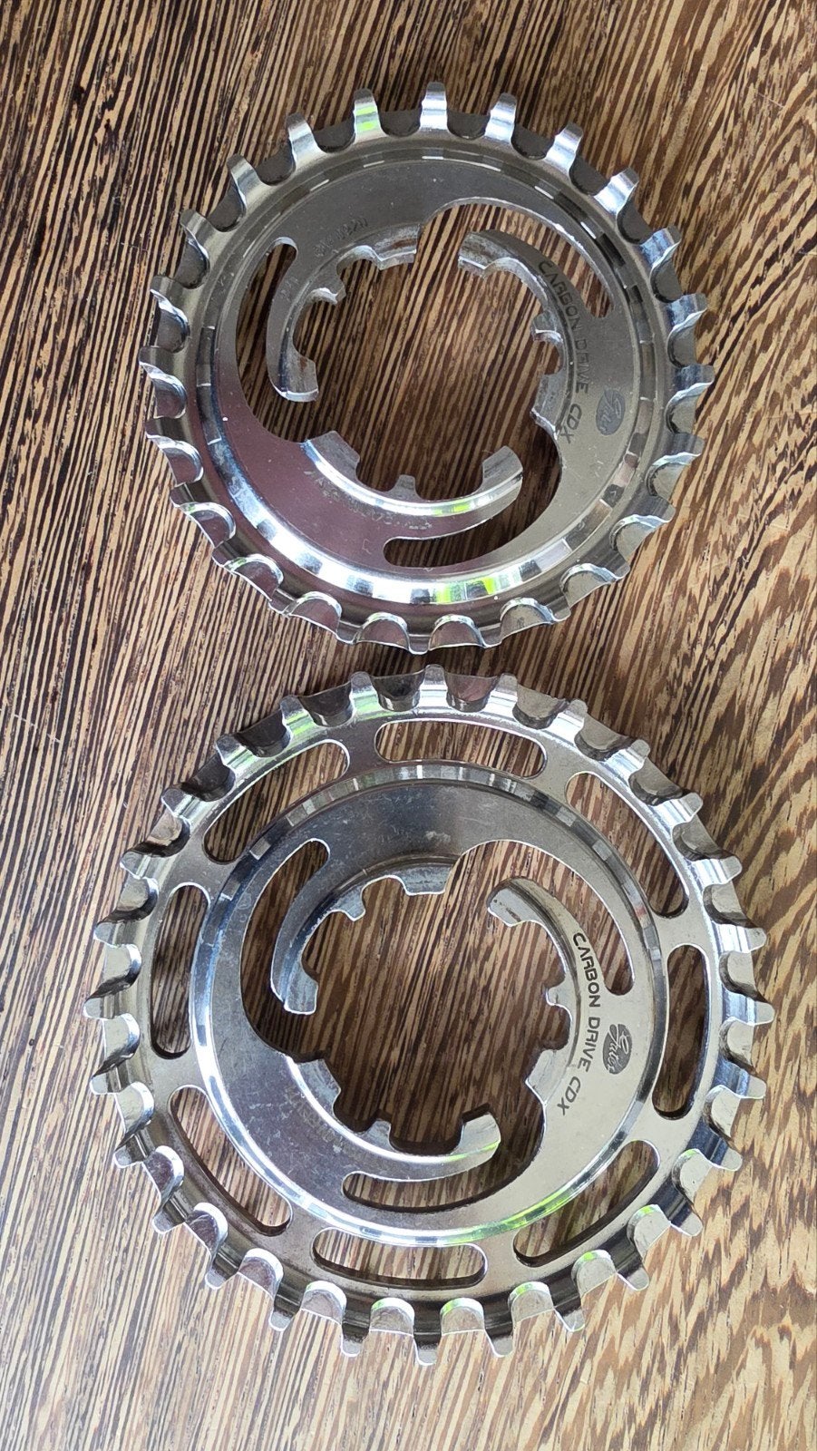 Gates Carbon Drive CDX riem 130T + 28t en 24t achtertandwiel, Gebruikt, Elektrische fiets, Ophalen of Verzenden, Derailleur of Ketting