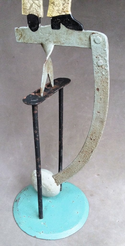 20 - eeuw Balans Figuur Tuimelaar Matroos Schipper Zeekijker, Antiek en Kunst, Ophalen of Verzenden