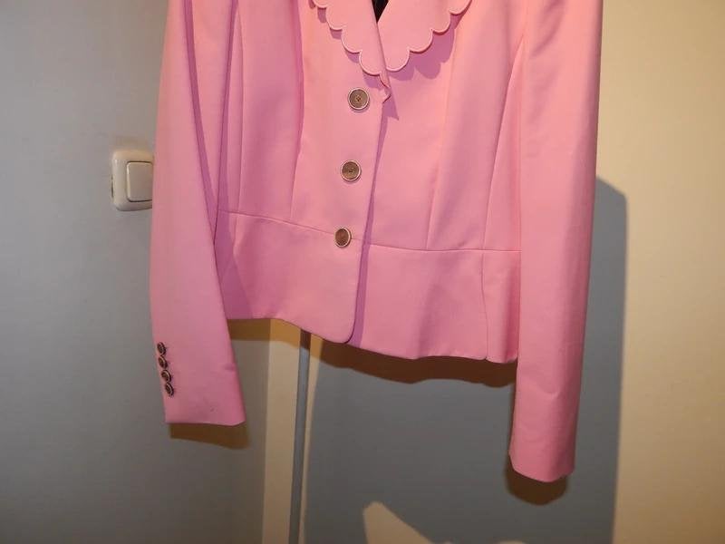 Rena Lange zuurstok roze blazer vintage look kraag Nieuw 40, Kleding | Dames, Maat 38/40 (M), Verzenden, Jasje, Roze
