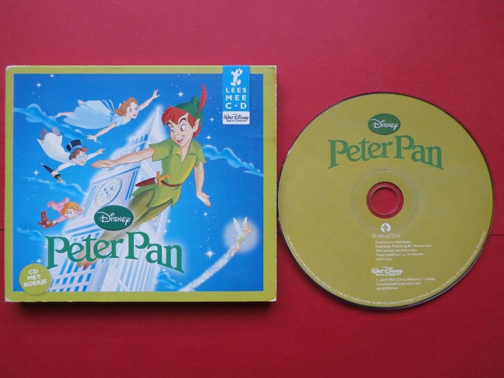 DISNEY - PETER PAN - LEES- EN LUISTERBOEKJE - LEES MEE CD -, Ophalen of Verzenden, Disney, Cd, Kind