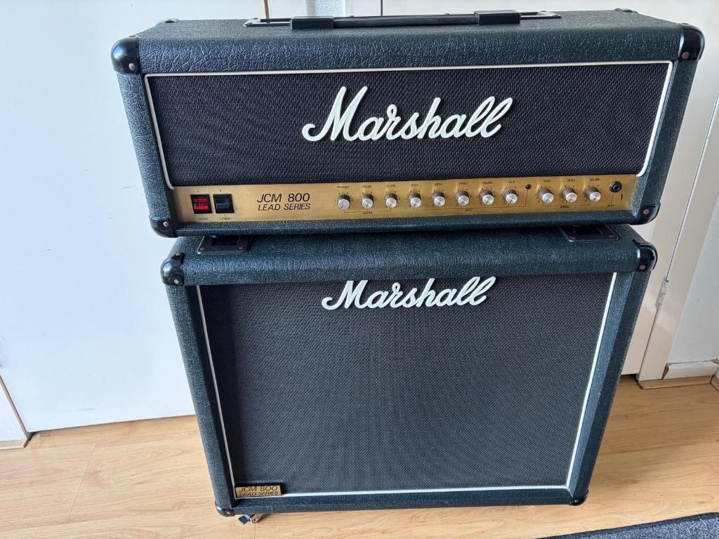 Marshall JCM 800 LEAD SERIES 2210 met JCM 800 CAB, Ophalen, Gebruikt, 100 watt of meer