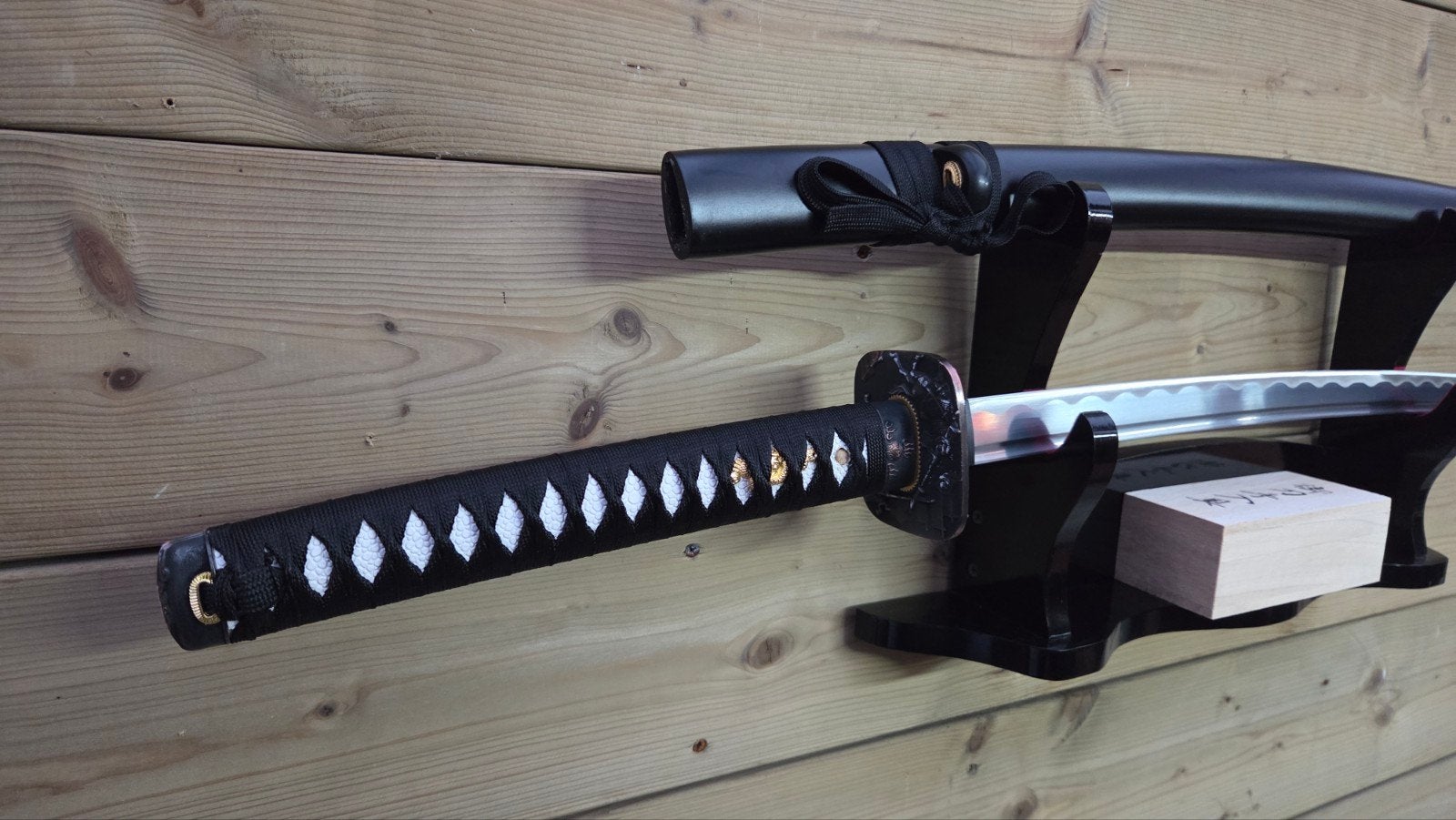 Scherp katana zwaard, mat zwart, sabel, mes, dolk, Ophalen of Verzenden, Overige soorten, Azië, Zwaard of Sabel
