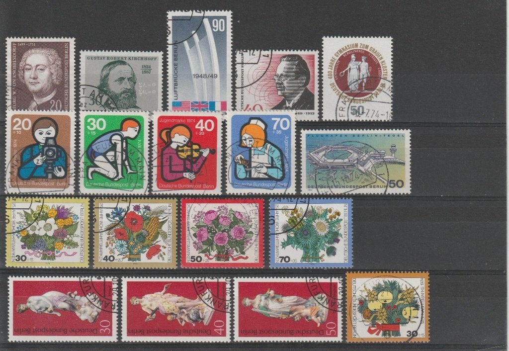 Berlijn, jaargang 1974, gestempeld, compleet., Ophalen of Verzenden, Overige periodes, Gestempeld