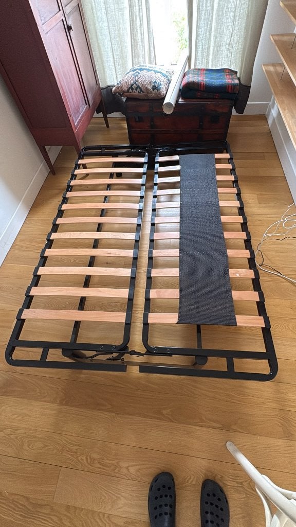 GRATIS futonframe / FREE futon frame, Ophalen, Gebruikt, Zwart, Tweepersoons