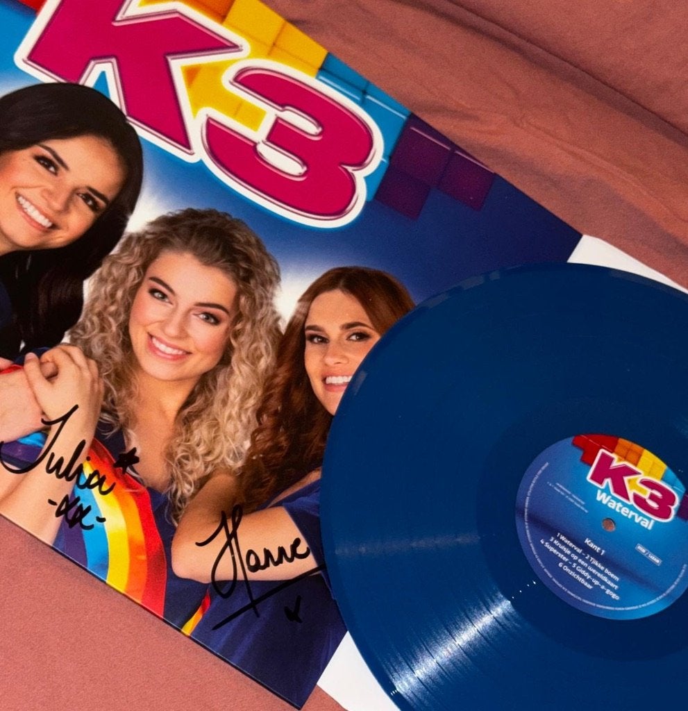 waterval k3 RSD gesigneerd, Cd's en Dvd's, Vinyl | Pop, LP, Gesigneerd, Zo goed als nieuw, 12 inch