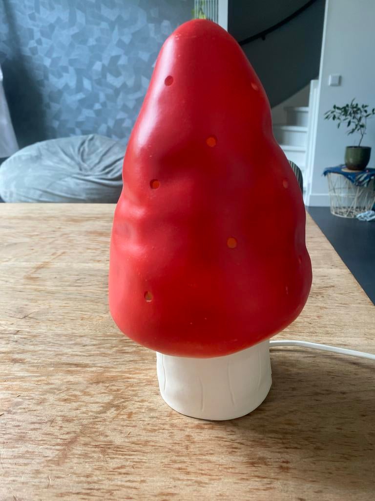 Originele Heico paddestoel lamp - Vintage uit Duitsland, Ophalen, Gebruikt, Kunststof, Minder dan 50 cm