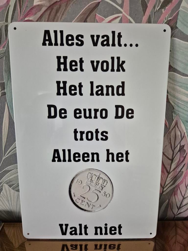 Alles valt reclamebord, Ophalen of Verzenden, Nieuw, Reclamebord