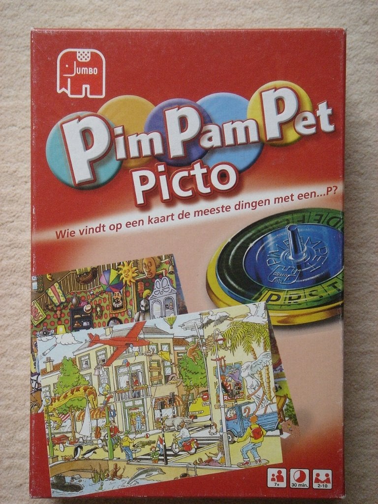 LEUK: Pim Pam Pet Picto (Pim Pam Pet met plaatjes), Vijf spelers of meer, Ophalen, Gebruikt, Jumbo