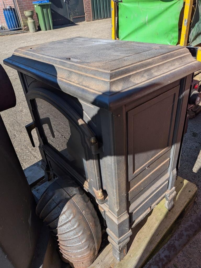Gaskachel– werkend – robuust model – vintage look, Ophalen, Gebruikt, Gas, Vrijstaand