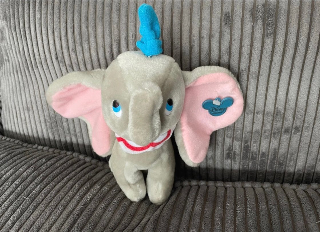 Vintage oude Disney knuffel Dumbo Dombo vliegende olifantje, Ophalen of Verzenden, Bambi of Dumbo, Knuffel