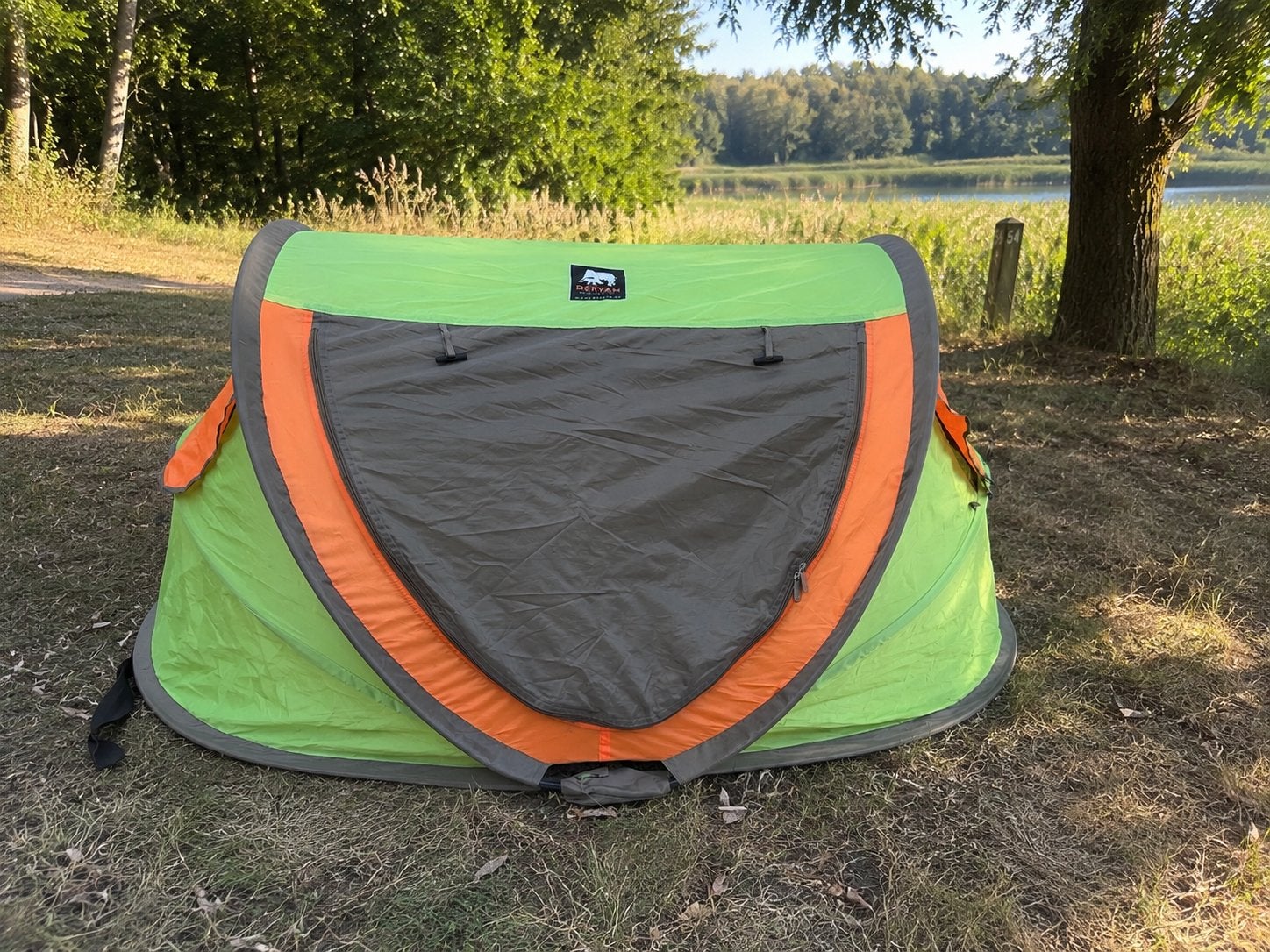 Deryan peuter tentje - camping bedje - reisbedje - travelcot, Ophalen of Verzenden, Zo goed als nieuw, Tot en met 2