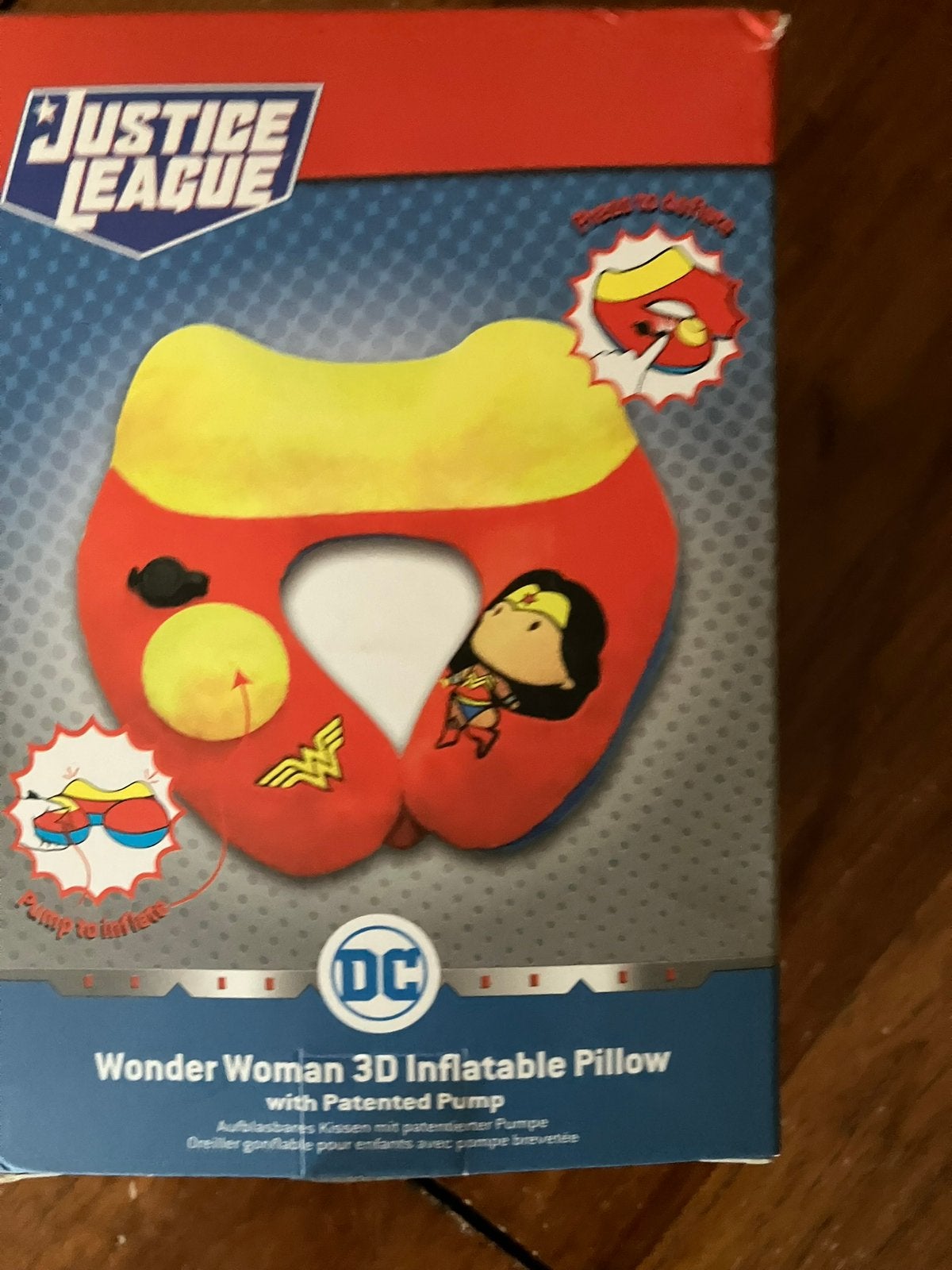 Reiskussen,nekkussen, kind opblaasbaar, Wonder Woman. Nieuw, Ophalen, Nieuw