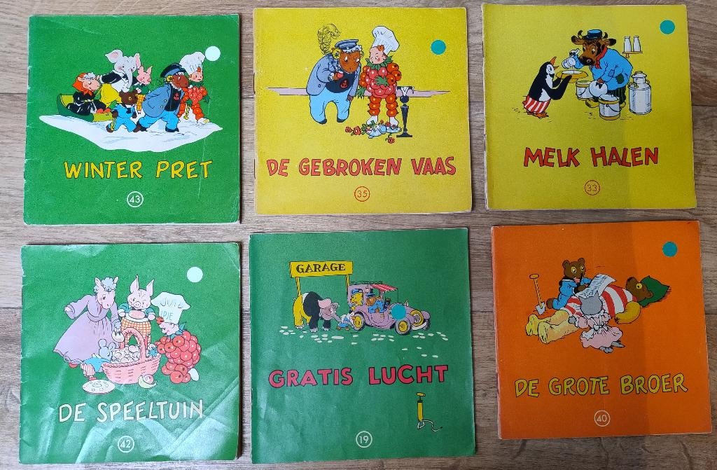 Flipje van Tiel oude Stripboekjes 6 stuks, Meerdere stripboeken, Ophalen of Verzenden, Gelezen